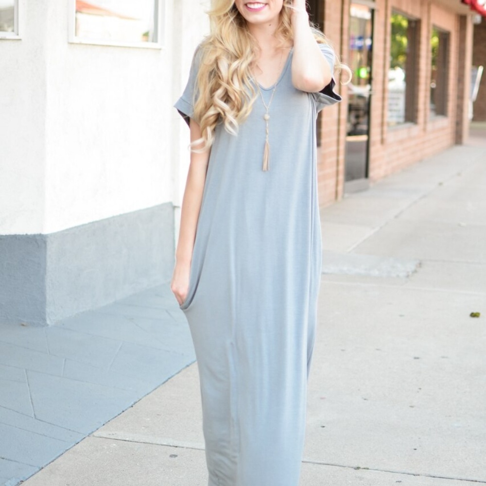 Grey Maxi Dress